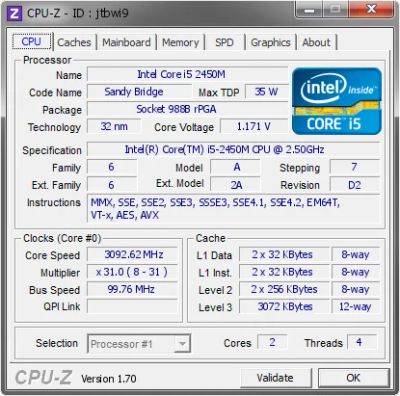 Лот: 17464357. Фото: 1. Процессор для ноутбука Intel Core... Процессоры