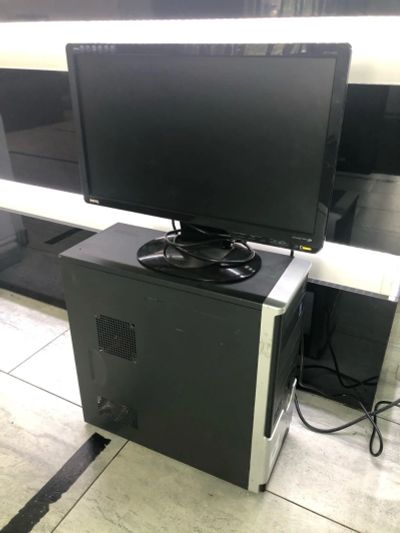 Лот: 16333850. Фото: 1. Системный Блок + Монитор Dual... Корпуса, блоки питания