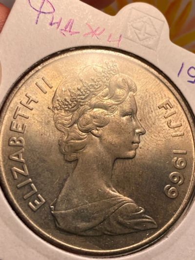 Лот: 19413963. Фото: 1. Фиджи 1 доллар, 1969. Австралия и Океания