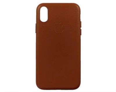 Лот: 20891189. Фото: 1. Чехол iPhone X/XS Leather hi-copy... Чехлы, бамперы