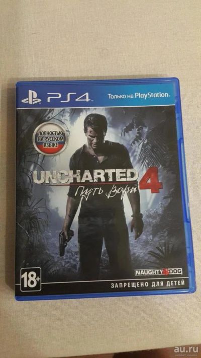 Лот: 8235011. Фото: 1. Uncharted 4 диск PS4 (полностью... Игры для консолей