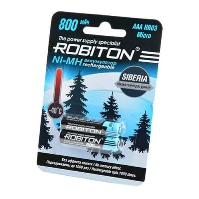 Лот: 21514831. Фото: 1. АКБ AAA Robiton 800mAh SIBERIA... Батарейки, аккумуляторы, элементы питания