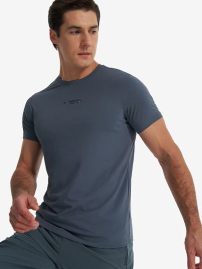 Лот: 23903580. Фото: 1. Футболка мужская Li-Ning, Голубой. Другое (спортивная одежда)