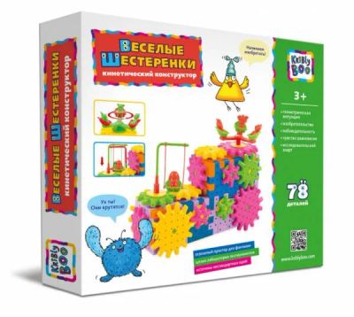 Лот: 8654359. Фото: 1. Конструктор детский "весёлые шестерёнки... Конструкторы