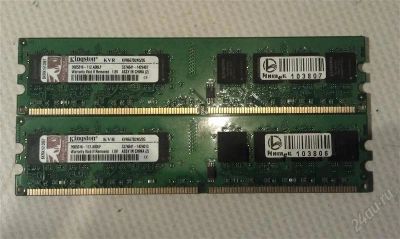 Лот: 2276968. Фото: 1. 2*2048 DDR2 667Mhz. Оперативная память