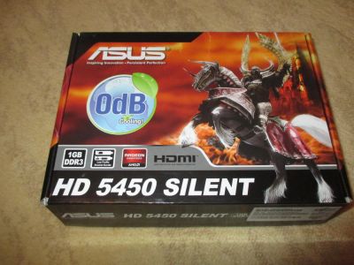 Лот: 6980387. Фото: 1. Видеокарта asus radeon hd5450... Видеокарты