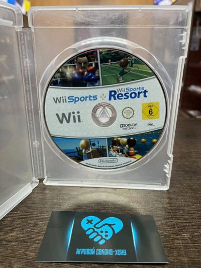 Лот: 19984436. Фото: 1. Wii Sports + Wii Resort. Лицензионный... Игры для консолей