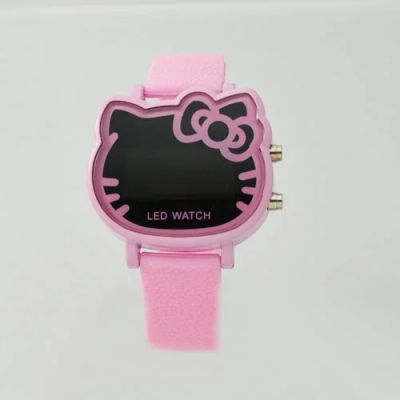 Лот: 4579702. Фото: 1. Часы розовые Hello Kitty женские... Оригинальные наручные часы