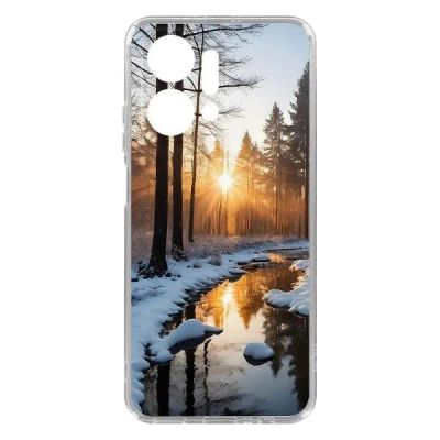 Лот: 25134620. Фото: 1. Чехол Krutoff Clear Case "Весна... Чехлы, бамперы