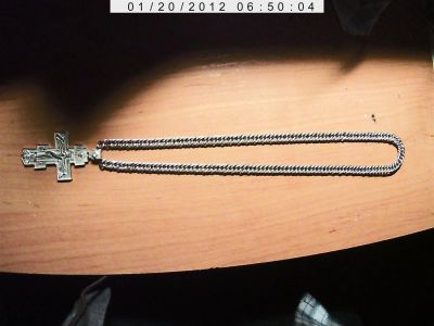 Лот: 3355888. Фото: 1. крест серебро - невинтажный -... Кулоны, подвески