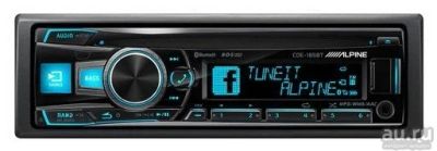Лот: 13149964. Фото: 1. Alpine CDE-185BT CD/mp3-ресивер. Автомагнитолы
