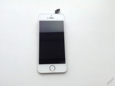 Лот: 5890649. Фото: 1. Дисплей модуль iPhone 5s белый. Дисплеи, дисплейные модули, тачскрины