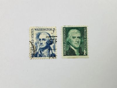 Лот: 23963951. Фото: 1. Выдающиеся американские деятели... Марки