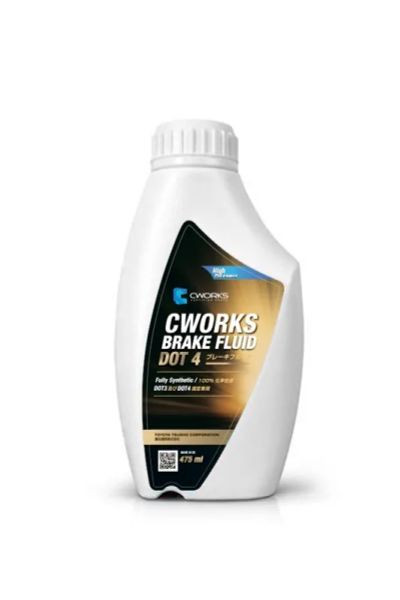 Лот: 21042038. Фото: 1. CWORKS Brake Fluid Dot-4 0,5л... Масла, жидкости