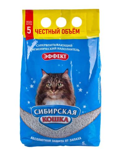 Лот: 12729291. Фото: 1. Наполнитель Сибирская кошка супервпитывающий... Миски, лотки, наполнители