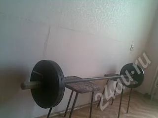 Лот: 355100. Фото: 1. Штанга 100кг. Штанги, блины