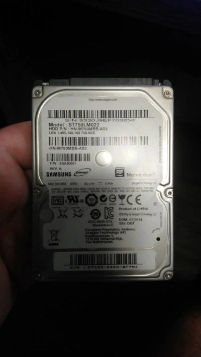 Лот: 12130853. Фото: 1. samsung momentus st750lm022 халява. Жёсткие диски (HDD)
