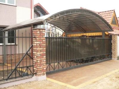 Лот: 15809354. Фото: 1. Откатные ворота из поликарбоната... Ворота, заборы, шлагбаумы