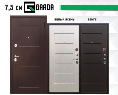 Лот: 11131775. Фото: 1. Дверь входная Гарда 75 цвет Венге... Двери входные