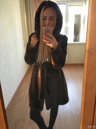 Лот: 6642809. Фото: 1. Шуба норка размер 40-42-44 б/у. Верхняя одежда