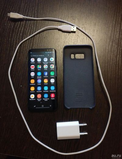 Лот: 13387915. Фото: 1. Samsung Galaxy S8 64 gb black... Смартфоны
