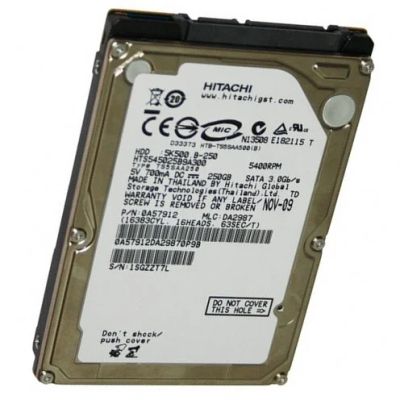 Лот: 4525824. Фото: 1. Жесткий диск Hitachi HTS545025B9A300... Жёсткие диски (HDD)