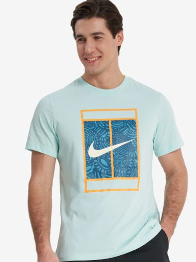 Лот: 22432758. Фото: 1. Футболка мужская Nike Court, Зеленый. Другое (спортивная одежда)