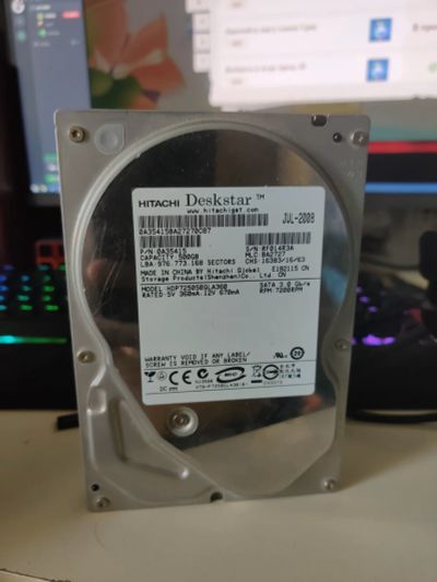 Лот: 17858255. Фото: 1. Hitachi 500gb. Жёсткие диски (HDD)