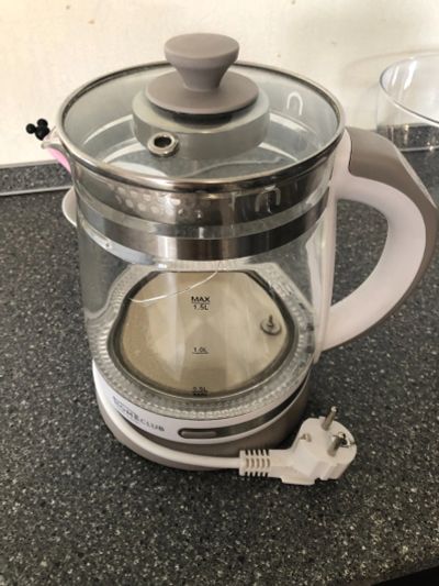 Лот: 18076898. Фото: 1. Чайник электрический (подбитый... Чайники, кофемашины, кулеры
