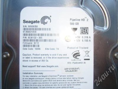 Лот: 277723. Фото: 1. NEW Seagate 500gb SATA (Новый... Жёсткие диски (HDD)