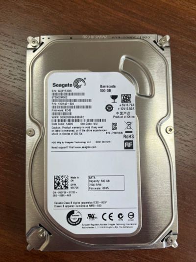 Лот: 18939160. Фото: 1. Жёсткий диск Seagate ST500DM002... Жёсткие диски (HDD)