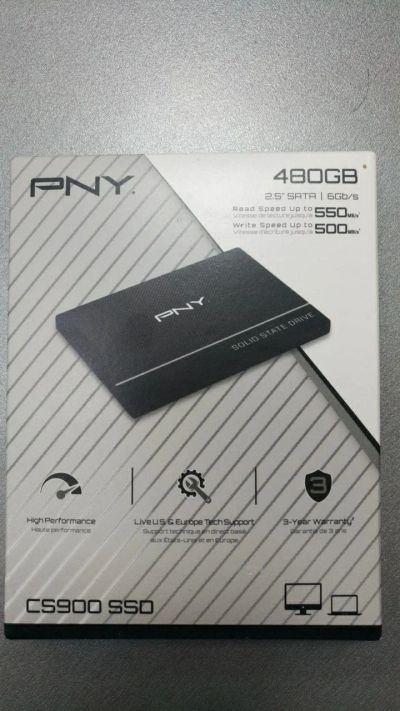 Лот: 17198602. Фото: 1. C рубля! SSD 480Gb / SATA / PNY... SSD-накопители