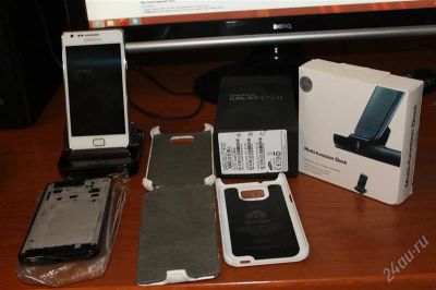 Лот: 2577209. Фото: 1. Samsung i9100 S2 White + 2 чехла... Смартфоны