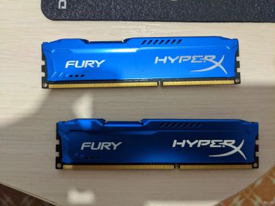 Лот: 18266042. Фото: 1. Kingston hyperx fury blue series... Оперативная память