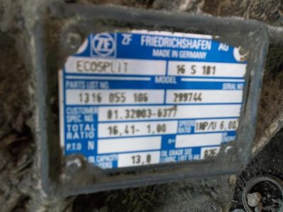 Лот: 7567090. Фото: 1. Man F2000 КПП. Трансмиссия