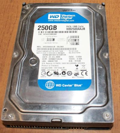 Лот: 10632701. Фото: 1. Жесткий диск для компьютера 250... Жёсткие диски (HDD)