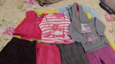 Лот: 9844355. Фото: 1. Большой пакет детской одежды. Костюмы, пиджаки, комбинезоны