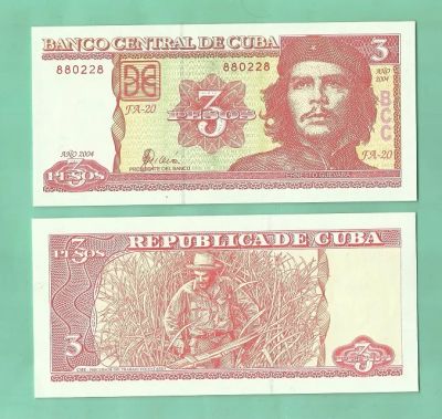 Лот: 4369304. Фото: 1. Куба.3 песо 2004 г.( Б - 127). Америка