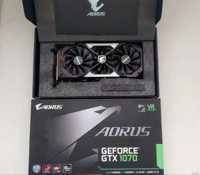 Лот: 15028581. Фото: 1. Видеокарта Aorus 1070. Видеокарты