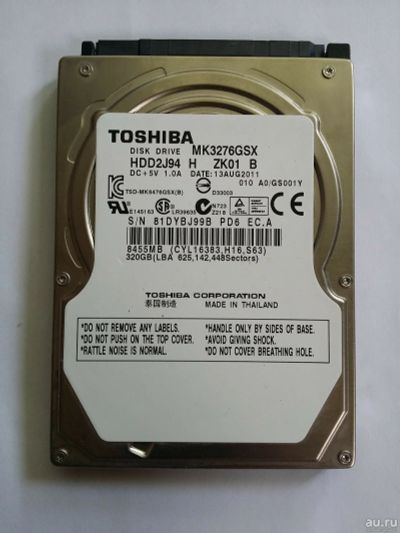 Лот: 16331345. Фото: 1. MK3276GSX, HDD2J94) Жесткий диск... Жёсткие диски (HDD)