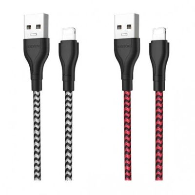 Лот: 16402294. Фото: 1. Кабель USB- lightning Borofone... Дата-кабели, переходники