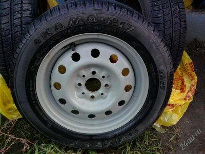 Лот: 2123600. Фото: 1. комплект колес 14" КАМА 217 с... Шины на дисках
