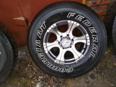 Лот: 11529759. Фото: 1. Диски с резиной на Land Cruiser... Шины на дисках
