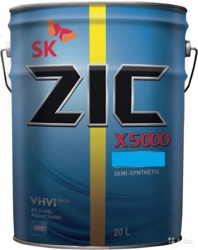 Лот: 14492853. Фото: 1. ZIC X5000 15W-40 п/с 20L (Масло... Масла, жидкости