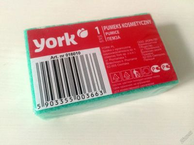 Лот: 5556985. Фото: 1. Пемза косметическая YORK, Польша... Инструменты, аксессуары