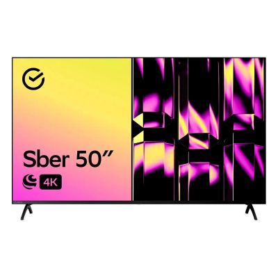 Лот: 20853585. Фото: 1. Телевизор Sber SDX-50U4123B новый... Телевизоры