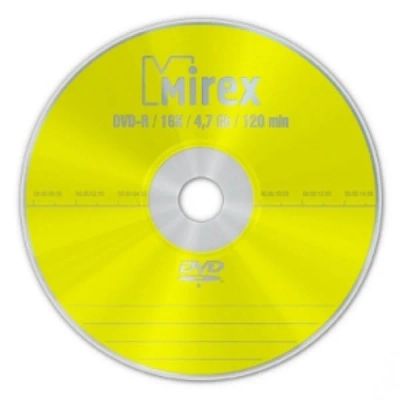 Лот: 10362000. Фото: 1. Диски DVD-R Mirex 4,7Gb 16x технология... CD, DVD, BluRay