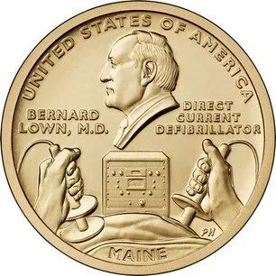 Лот: 22555772. Фото: 1. США 1 доллар 2024 года. Мэн. Дефибриллятор... Америка