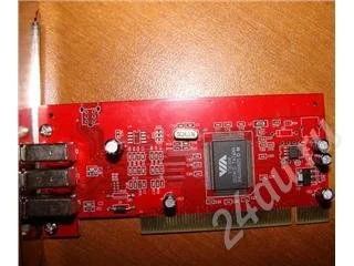 Лот: 10858. Фото: 1. 3х портовый. PCI IEE1394 aka FireWire... Красноярск