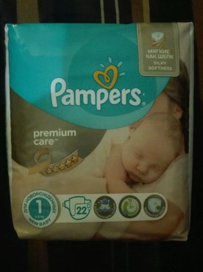 Лот: 12737116. Фото: 1. Подгузники Pampers (premium care... Детская гигиена